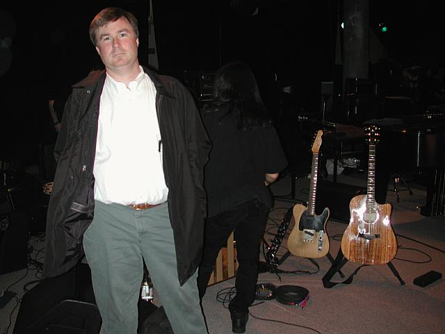 Dunno who this goon is, but those are Jeff's guitars in the background.